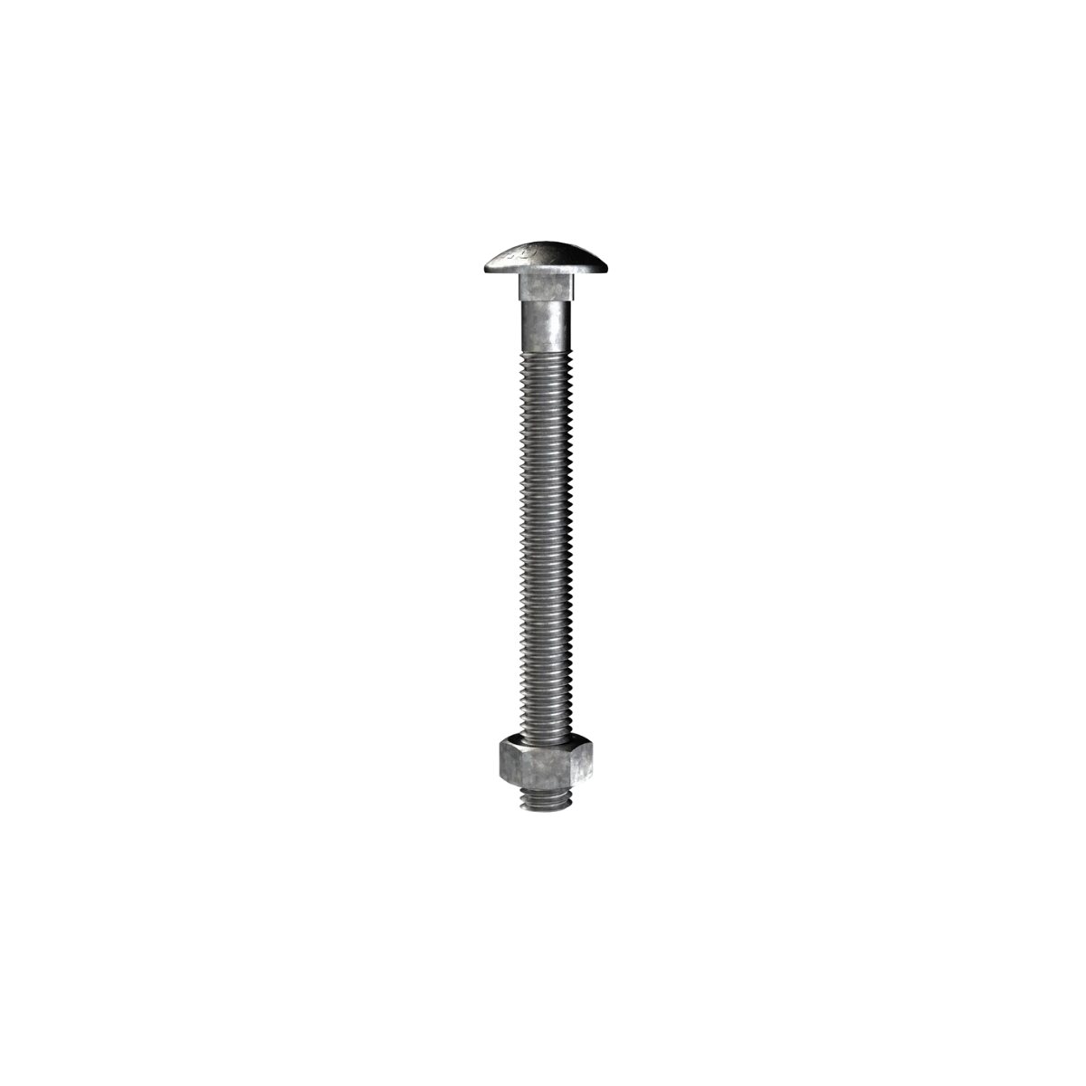 Bremick M12 x 65mm Cup Head Galvanised Bolt & Nut