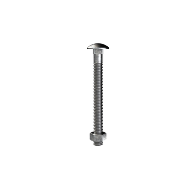 Bremick M12 x 150mm Cup Head Galvanised Bolt & Nut
