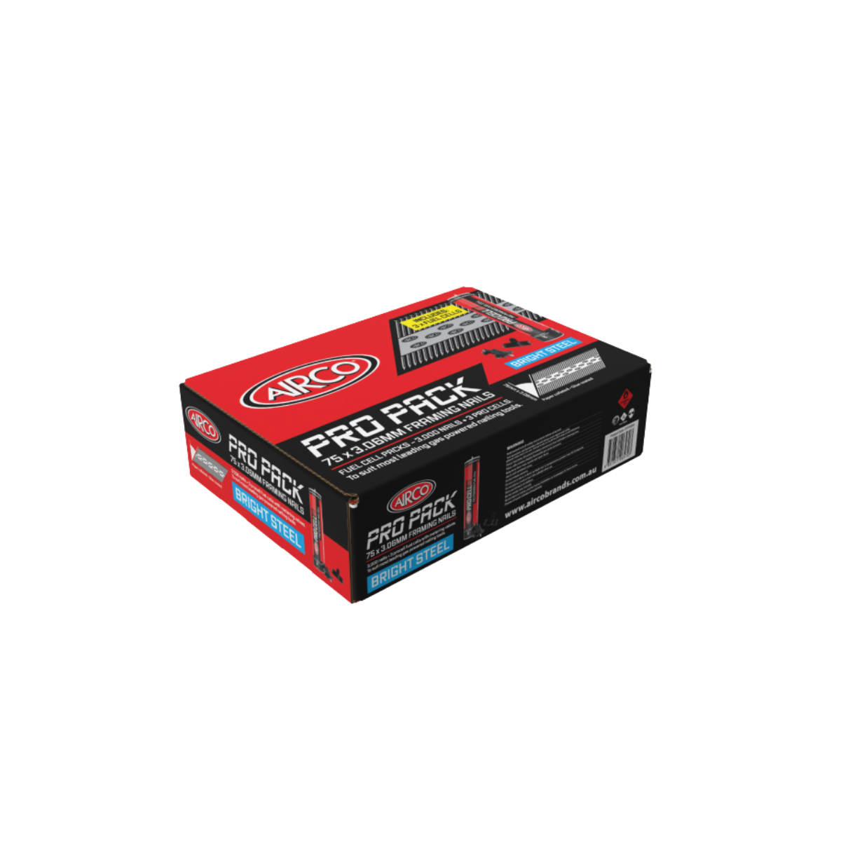 Airco 75 x 3.1 Gas Nailing Pack (Qty 3000)