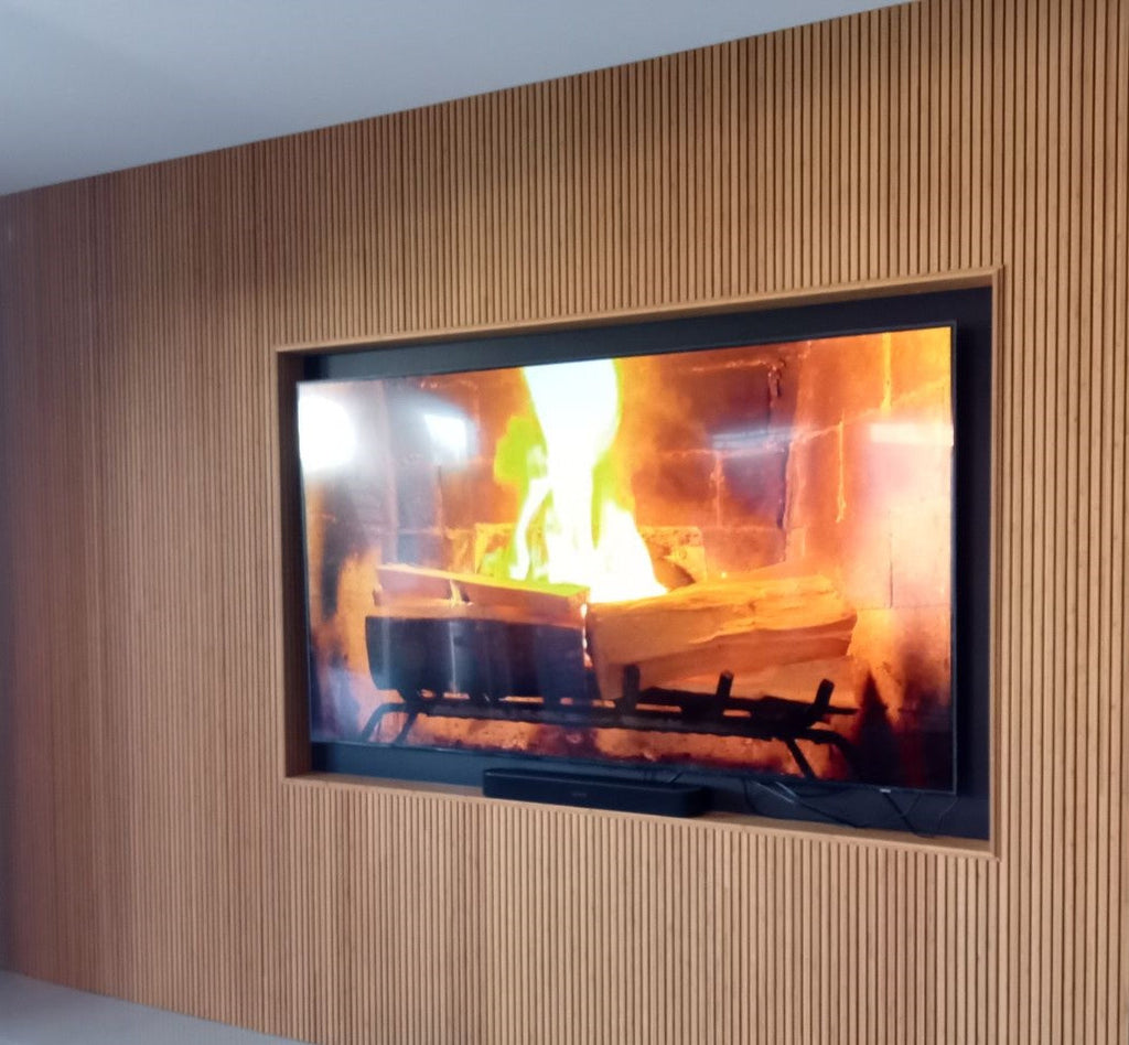 Ascot bamboo TV feature wall