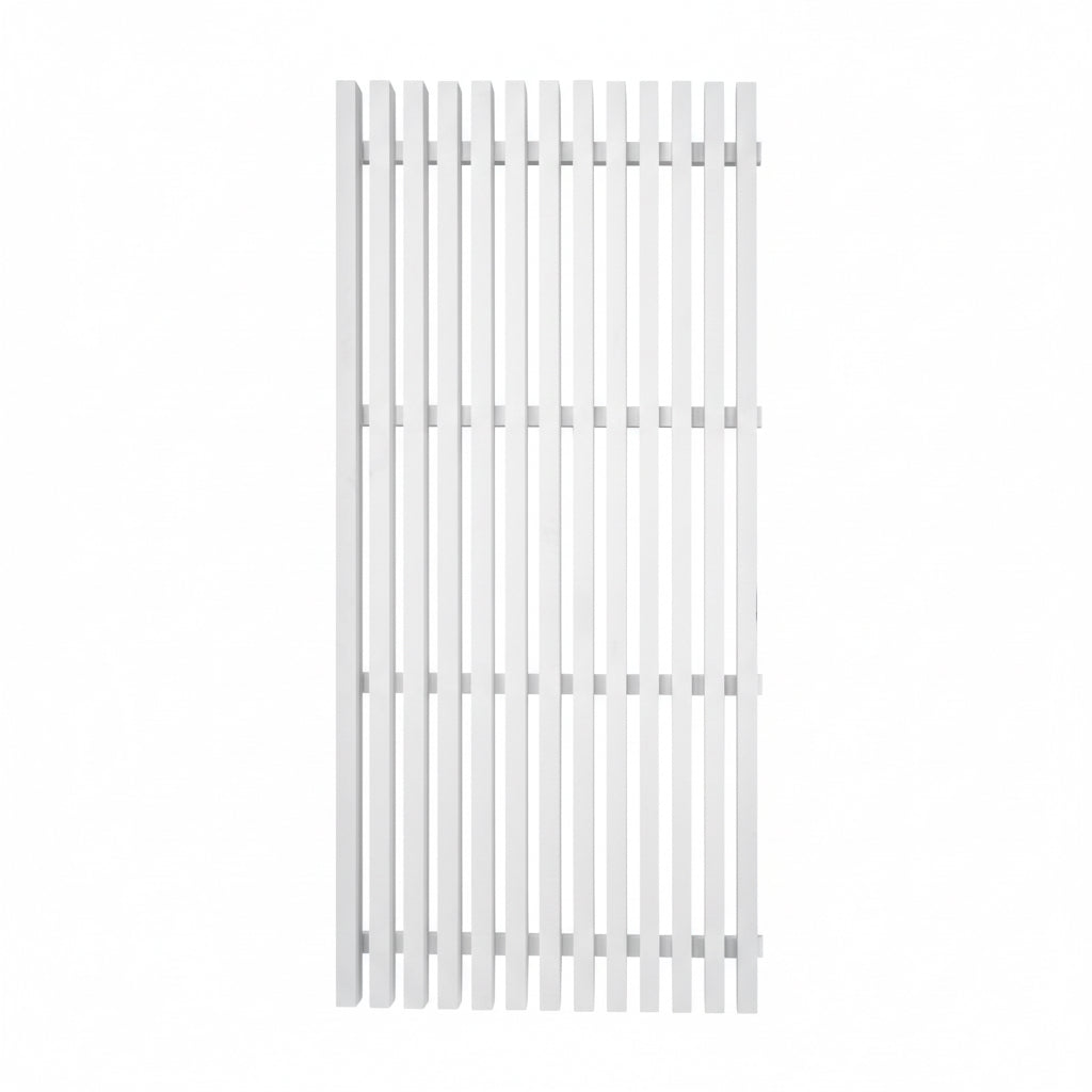 White painted pine privacy screen