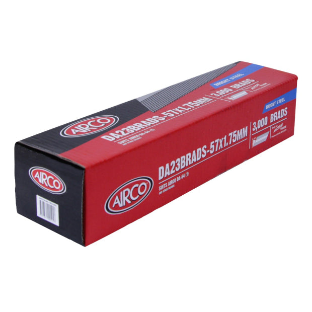 Airco DA Brads DA15 32-64mm x 1.75mm, Bright