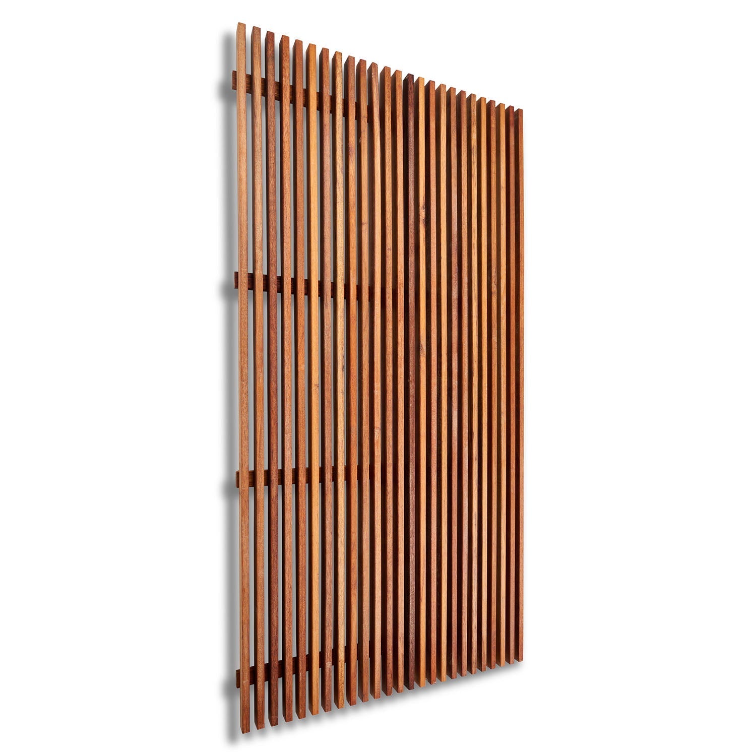 Merbau hardwood privacy screen oiled finish