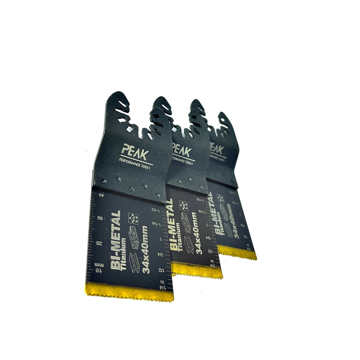 3Pack 34mm x 40mm Multi Tool Titanium Coats Bi-Metal