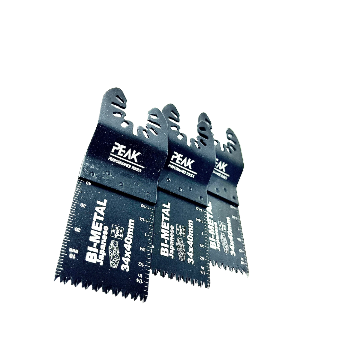 3Pack 34mm x 40mm Multi Tool Japanese Teeth Bi-Metal