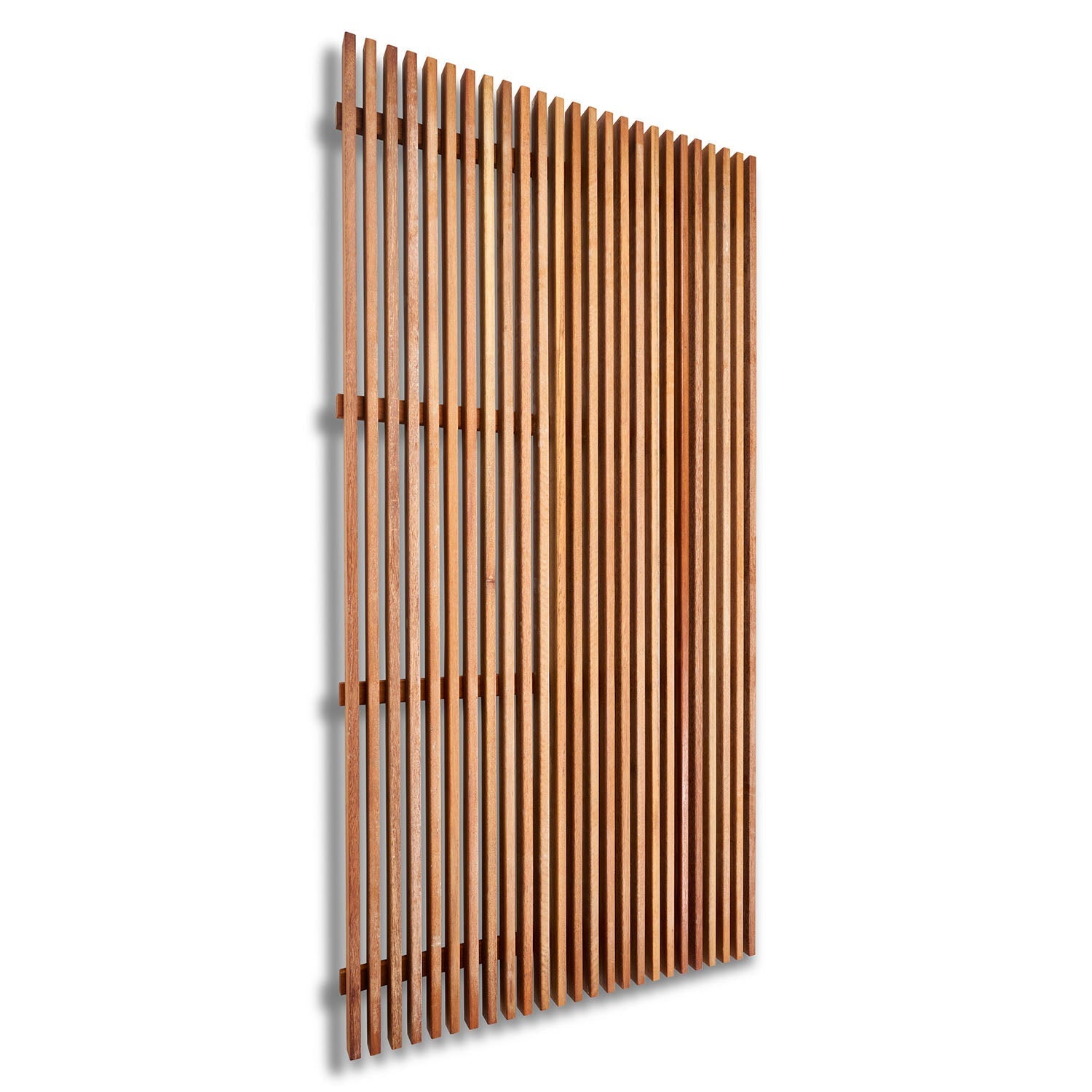 Yellow Balau timber screen standard finish